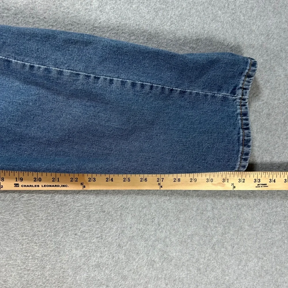 Levis Jeans 505 Mens 36x32 Blue Denim Straight Leg Casual Workwear
